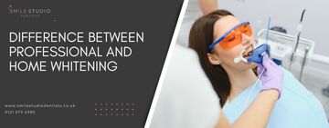 Difference between professional and home whitening